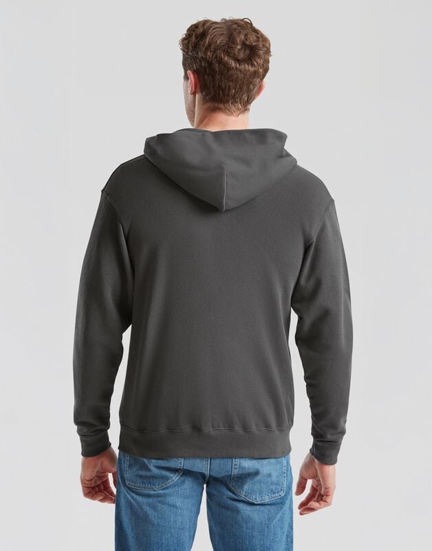 Gothicana By Emp "CLASSIC HOODED SWEAT JACKET" Hoodie Jacket Graphite By Fruit Of The Loom