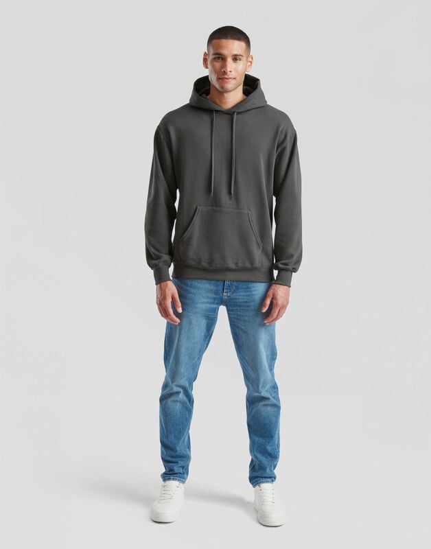 Gothicana By Emp "CLASSIC HOODIE" Hoodie Graphite By Fruit Of The Loom