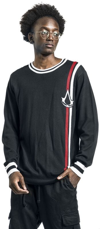 Gothicana By Emp "Classic Logo" Knit Jumper Black By Assassin's Creed