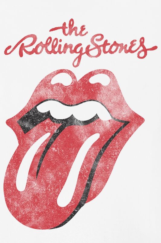 Gothicana By Emp "Classic Tongue" Tanktop White By The Rolling Stones