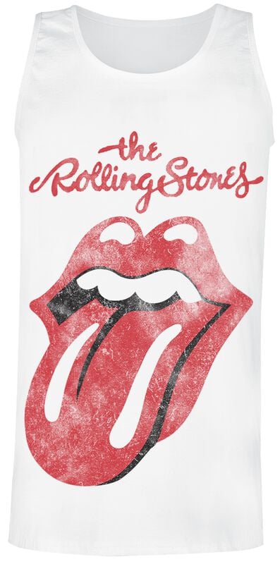 gothicana by emp "Classic Tongue" Tanktop white by The Rolling Stones