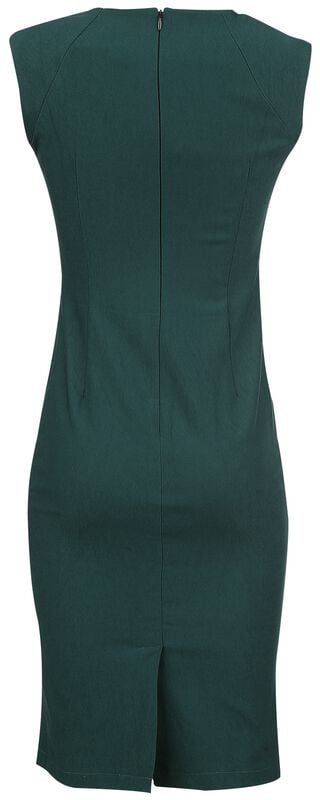 Gothicana By Emp "Claudette" Midi Dress Petrol By Voodoo Vixen