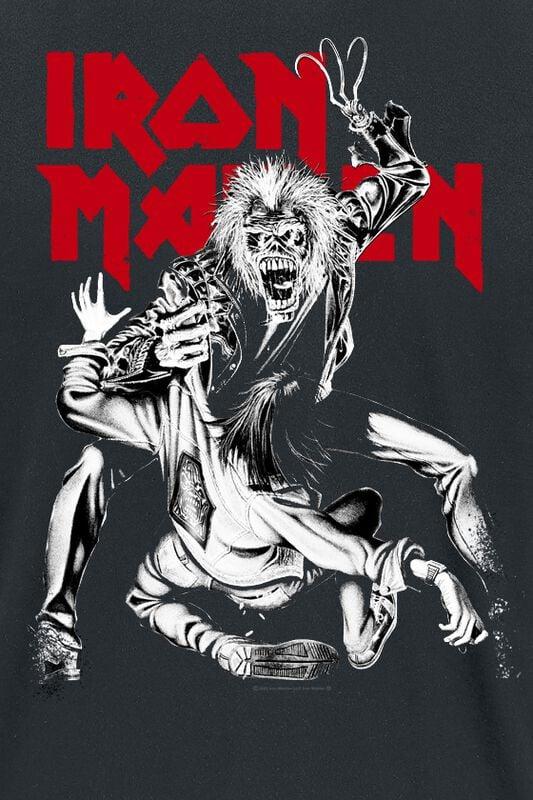 Gothicana By Emp "Claw Crop Red" T-Shirt Black By Iron Maiden