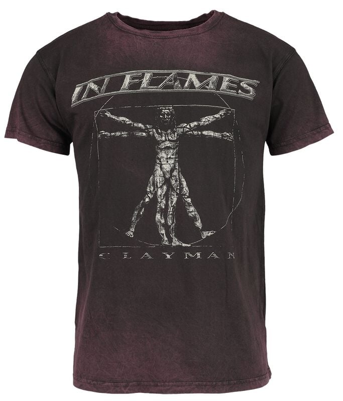 gothicana by emp "Clayman Vitruvian" T-Shirt dark red by In Flames