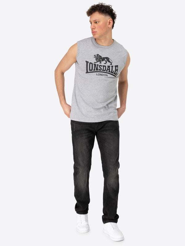 Gothicana By Emp "CLOPTON" Tanktop Mottled Grey By Lonsdale London