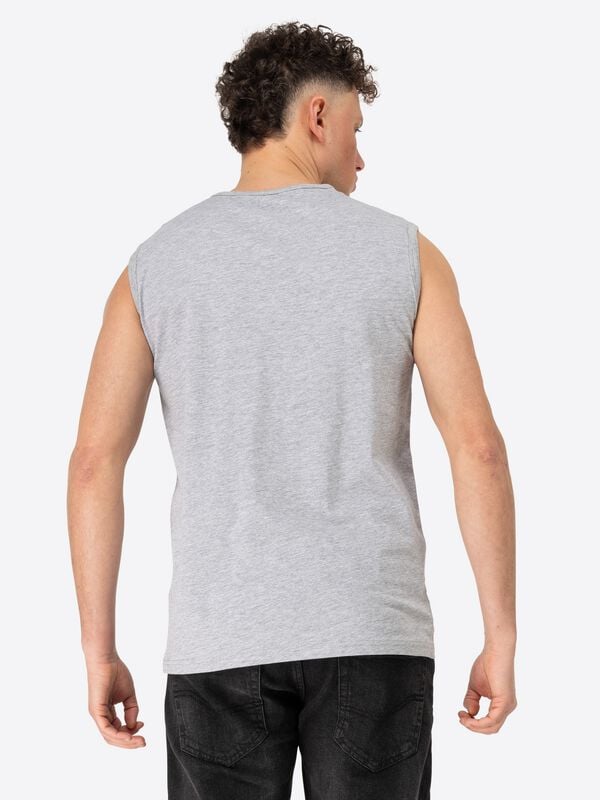 Gothicana By Emp "CLOPTON" Tanktop Mottled Grey By Lonsdale London