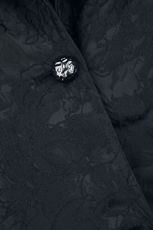 Gothicana By Emp "Coat With Corset Detail On Back" Coats Black By Gothicana By EMP