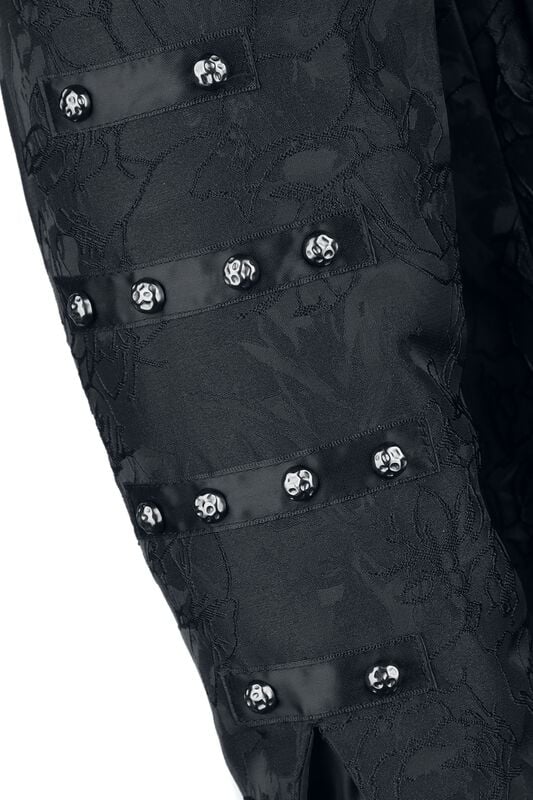 Gothicana By Emp "Coat With Corset Detail On Back" Coats Black By Gothicana By EMP