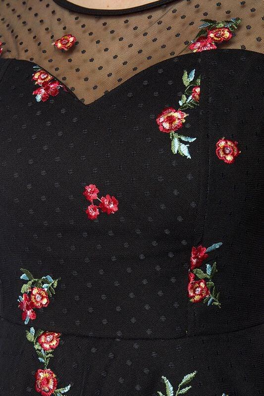 Gothicana By Emp "Cocktailkleid" Midi Dress Black By Belsira