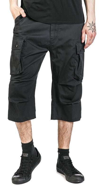 Gothicana By Emp "Cody 3/4 Vintage Short" Shorts Black By Brandit