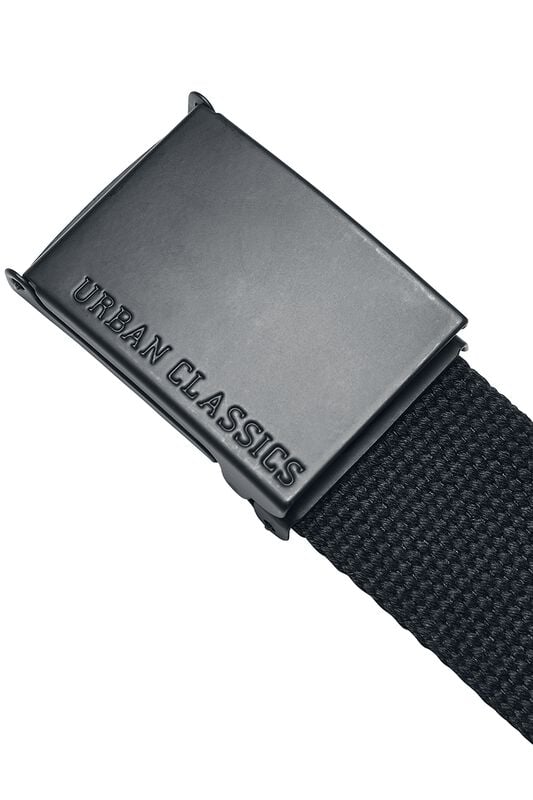 Gothicana By Emp "Colored Buckle Canvas Belt" Belt Black By Urban Classics