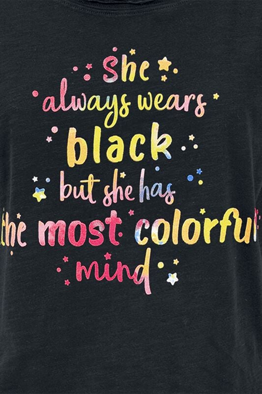 Gothicana By Emp "Colorful Mind" T-Shirt Black By Slogans