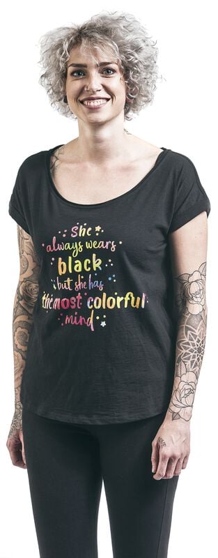 Gothicana By Emp "Colorful Mind" T-Shirt Black By Slogans