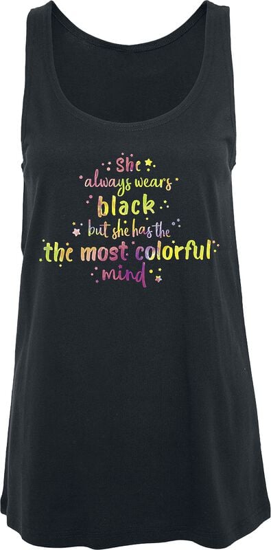 gothicana by emp "Colorful Mind" Top black by Slogans