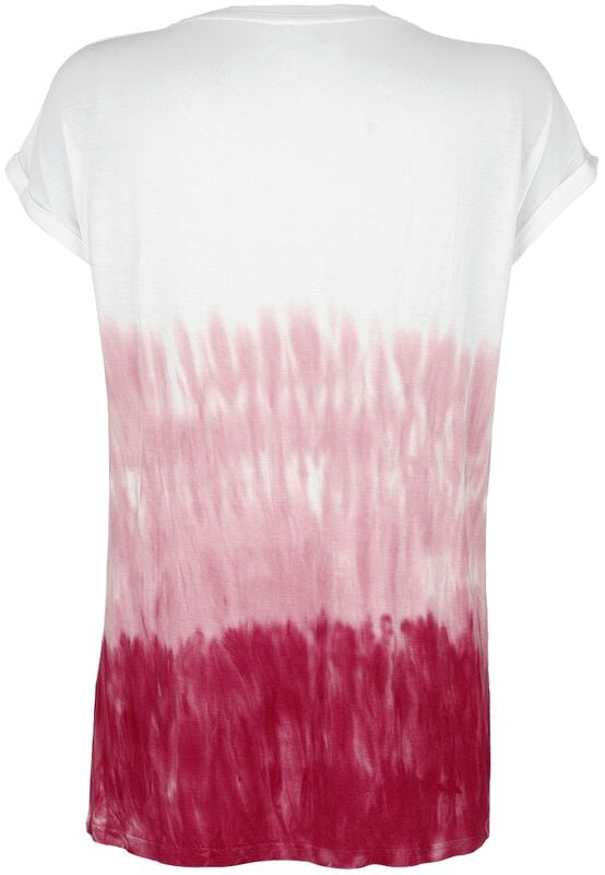 Gothicana By Emp "Colour-Run T-Shirt With Mandala Print" T-Shirt Burgundy By RED By EMP