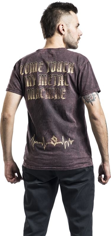 Gothicana By Emp "Come Touch My Metal Machine" T-Shirt Rust By Sabaton
