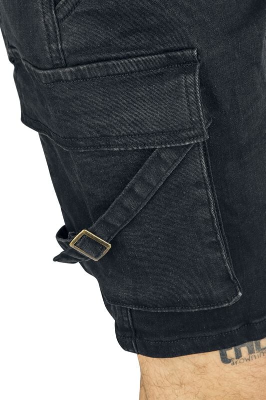 Gothicana By Emp "Comfortable Denim Shorts" Shorts Black By RED By EMP