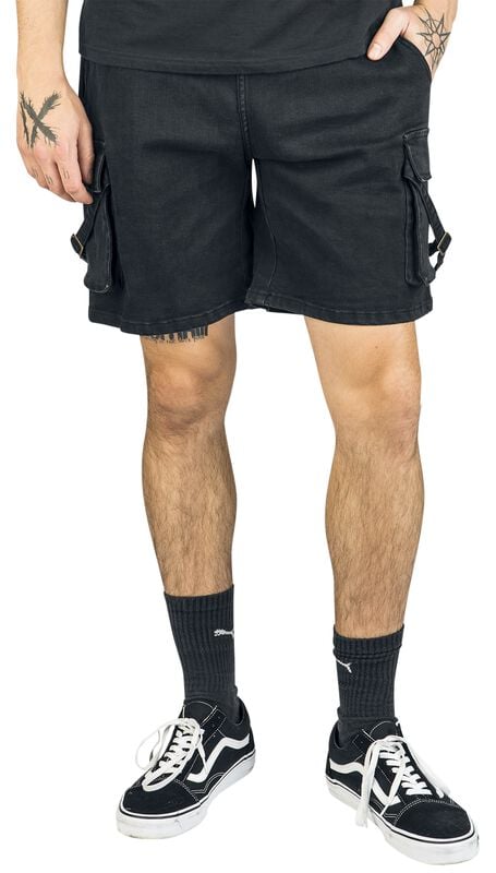 Gothicana By Emp "Comfortable Denim Shorts" Shorts Black By RED By EMP