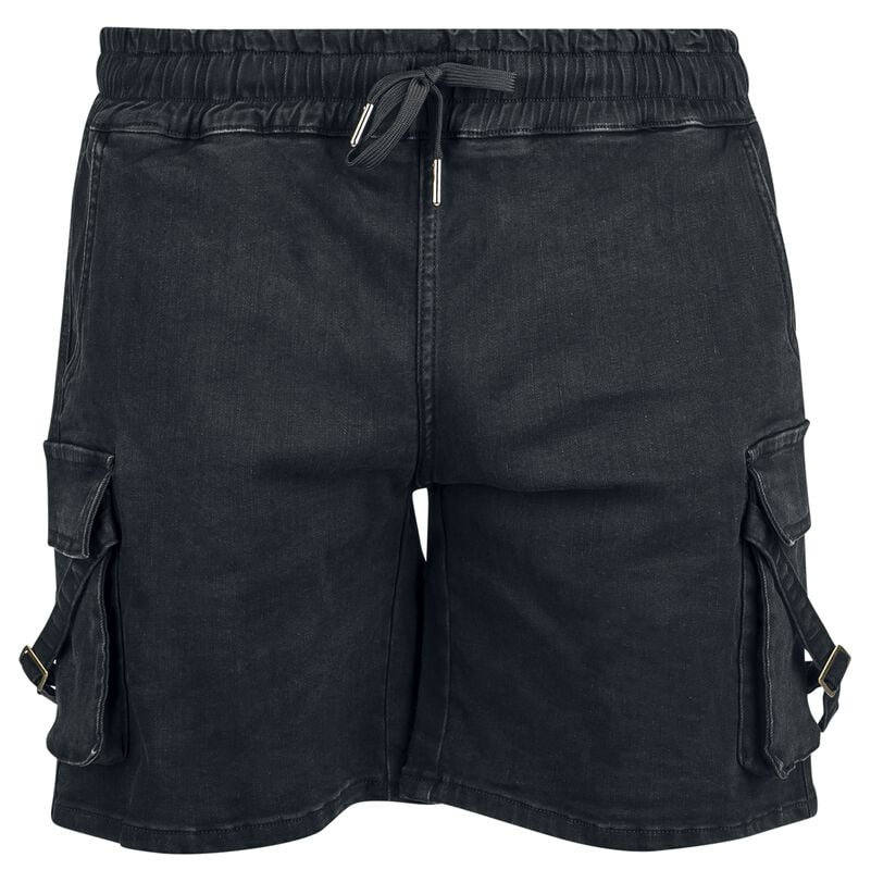 gothicana by emp "Comfortable denim shorts" Shorts black by RED by EMP