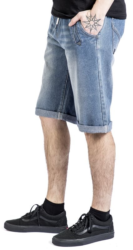 Gothicana By Emp "Comfortable Denim Shorts" Shorts Blue By RED By EMP
