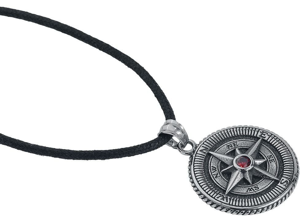 Gothicana By Emp "Compass" Necklace Silver-coloured By EtNox