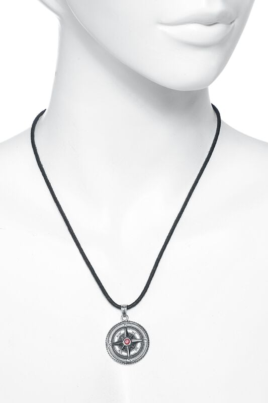 Gothicana By Emp "Compass" Necklace Silver-coloured By EtNox