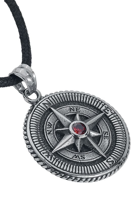 Gothicana By Emp "Compass" Necklace Silver-coloured By EtNox