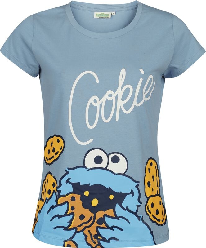 Gothicana By Emp "Cookie Monster - Cookie" Pyjama Blue By Sesame Street