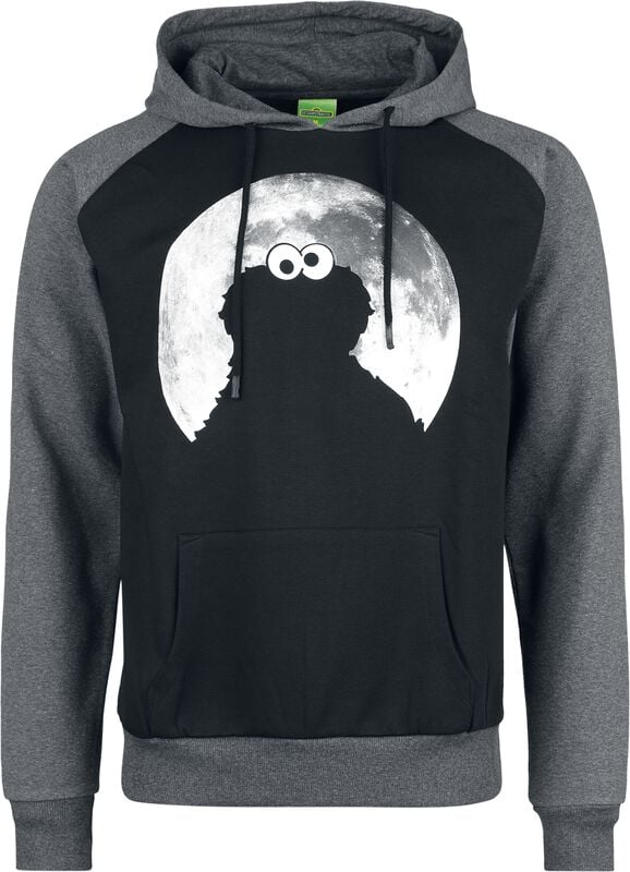 gothicana by emp "Cookie Monster - Moonight" Hoodie black-grey by Sesame Street