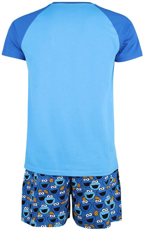 Gothicana By Emp "Cookie Monster" Pyjama Blue By Sesame Street