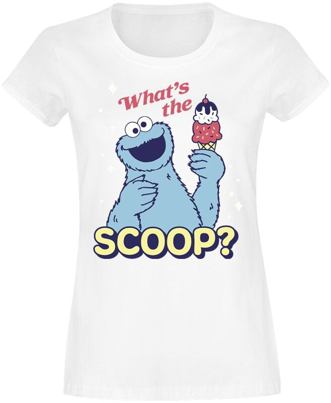 gothicana by emp "Cookie Monster - Scoop" T-Shirt white by Sesame Street