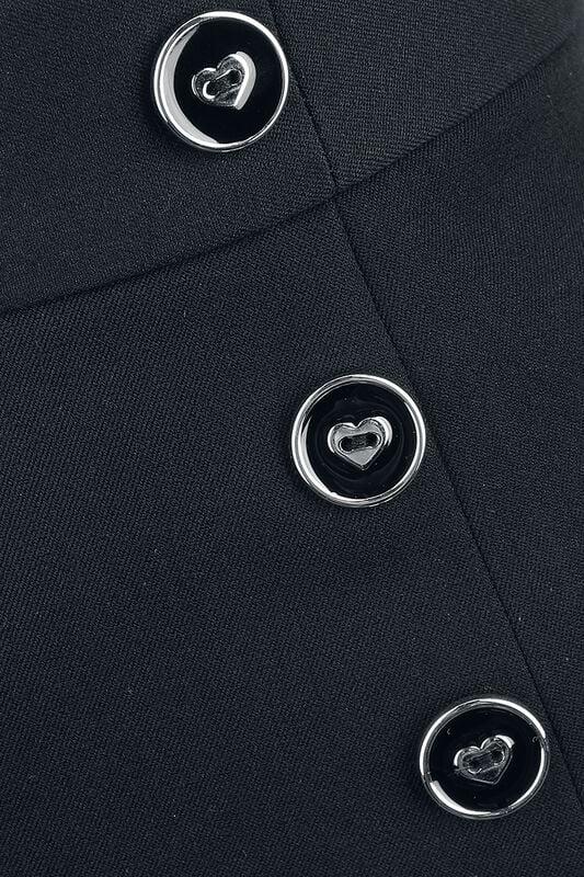 Gothicana By Emp "Cooper Skorts" Shorts Black By Hell Bunny