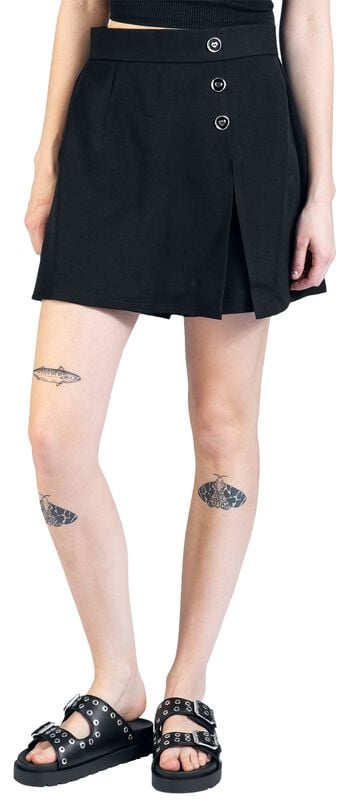 Gothicana By Emp "Cooper Skorts" Shorts Black By Hell Bunny