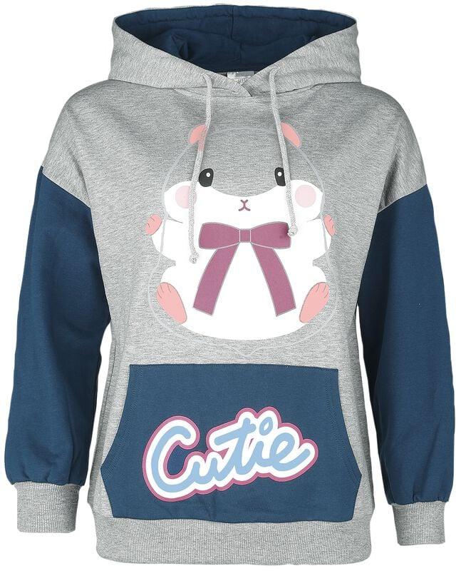 gothicana by emp "Coroham" Hoodie grey-blue by Amufun