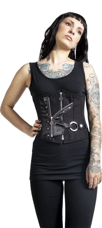 Gothicana By Emp "Corset" Corsage Black By Gothicana By EMP