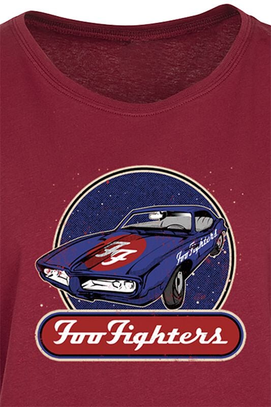 Gothicana By Emp "Corvette" T-Shirt Burgundy By Foo Fighters