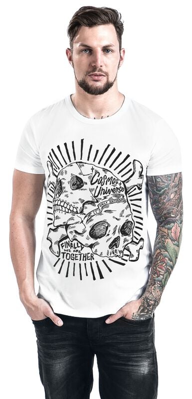 Gothicana By Emp "Cosmos White" T-Shirt White By Chet Rock