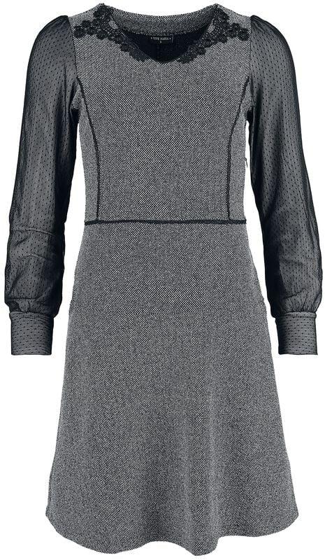gothicana by emp "Cottage Girl Dress" Mini Dress black-grey by Vive Maria