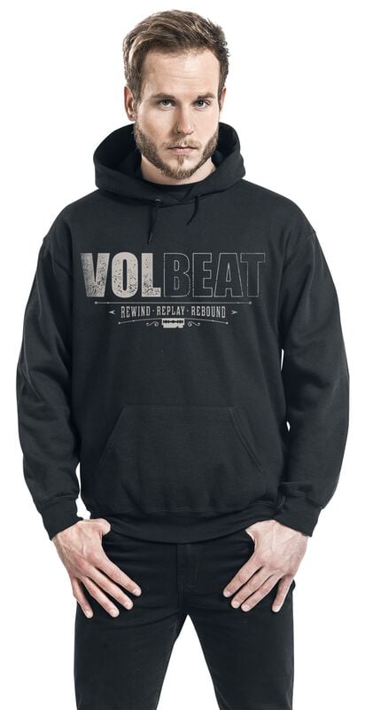 Gothicana By Emp "Cover - Rewind Replay Rebound" Hoodie Black By Volbeat