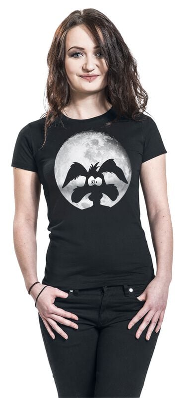 Gothicana By Emp "Coyote - Moonlight" T-Shirt Black By Looney Tunes