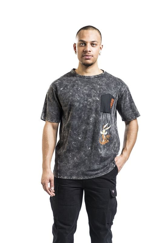 Gothicana By Emp "Coyote" T-Shirt Dark Grey By Looney Tunes