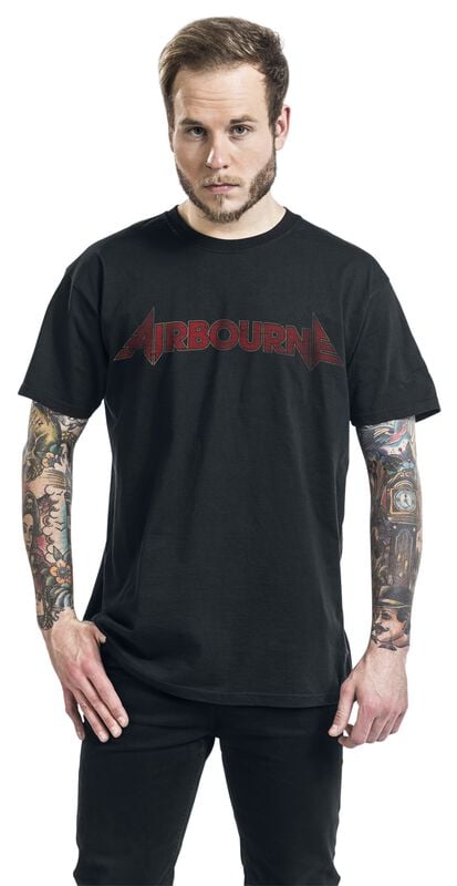 Gothicana By Emp "Cracked Logo" T-Shirt Black By Airbourne