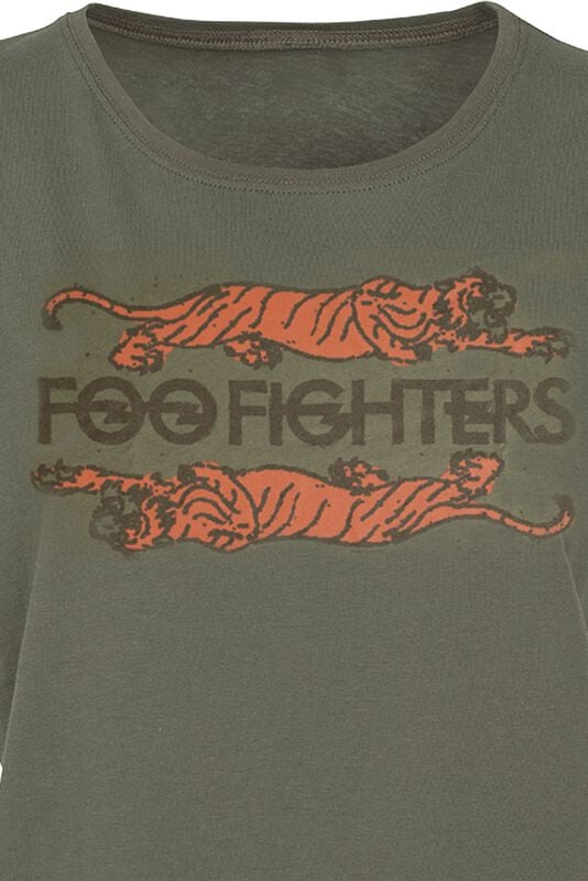 Gothicana By Emp "Crawling Tigers" T-Shirt Olive By Foo Fighters