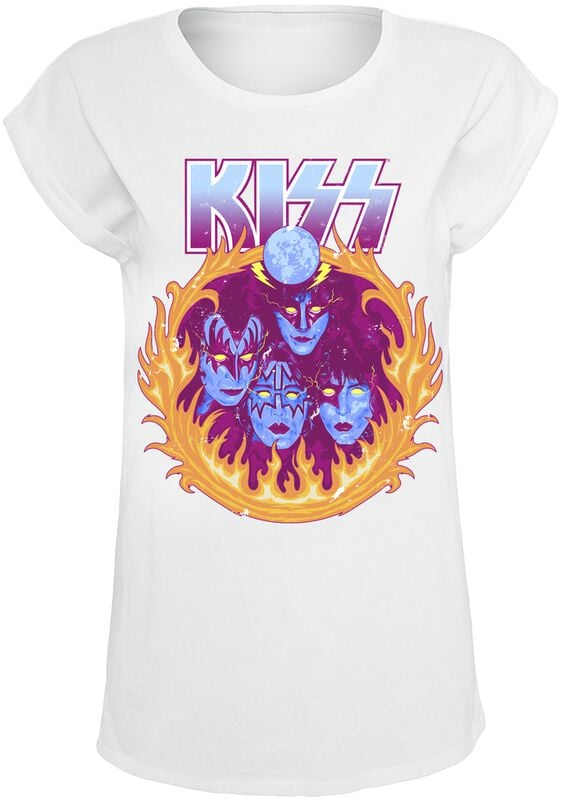 gothicana by emp "Creatures In Flames" T-Shirt white by Kiss