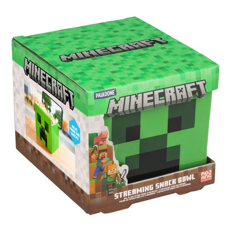 Gothicana By Emp "Creeper Streaming Bowl" Bowl Multicolour By Minecraft