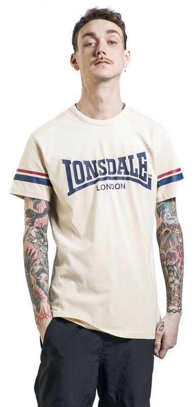 Gothicana By Emp "CREICH" T-Shirt Sand By Lonsdale London