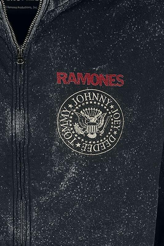 Gothicana By Emp "Crest" Hoodie Jacket Black By Ramones