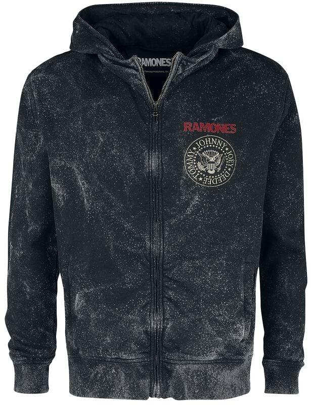 gothicana by emp "Crest" Hoodie Jacket black by Ramones