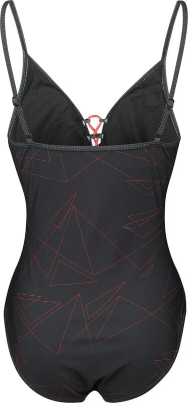 Gothicana By Emp "Crest" Swimsuit Black-red By Assassin's Creed
