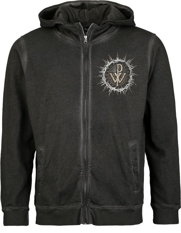 gothicana by emp "Crest Wolves" Hoodie Jacket dark grey by Powerwolf